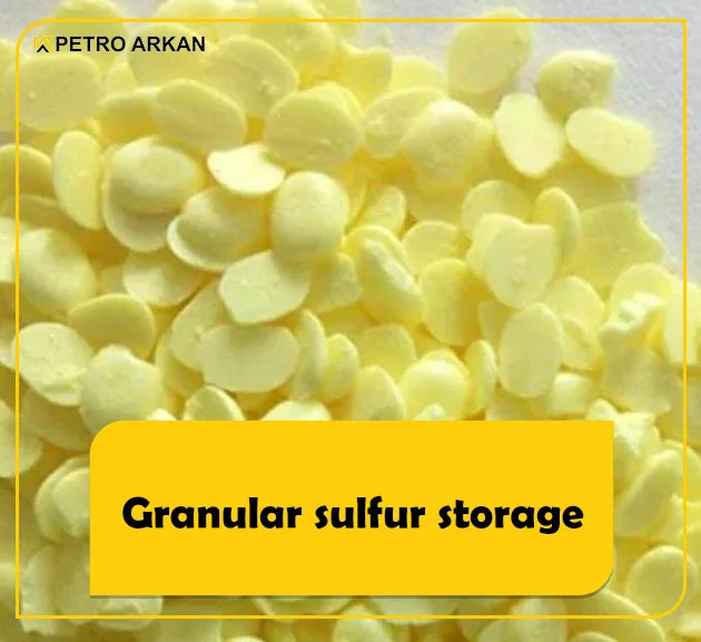 Granular sulfur storage