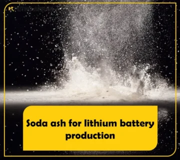 Soda ash for lithium battery production